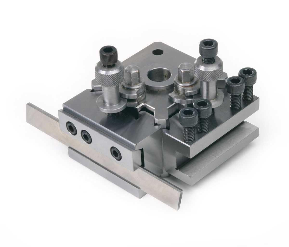 Rychloupínač nástrojů Dixon, model M, pro soustruhy, pro výšku obrábění 125 - 150 mm, kompletní sada - 4 držáky