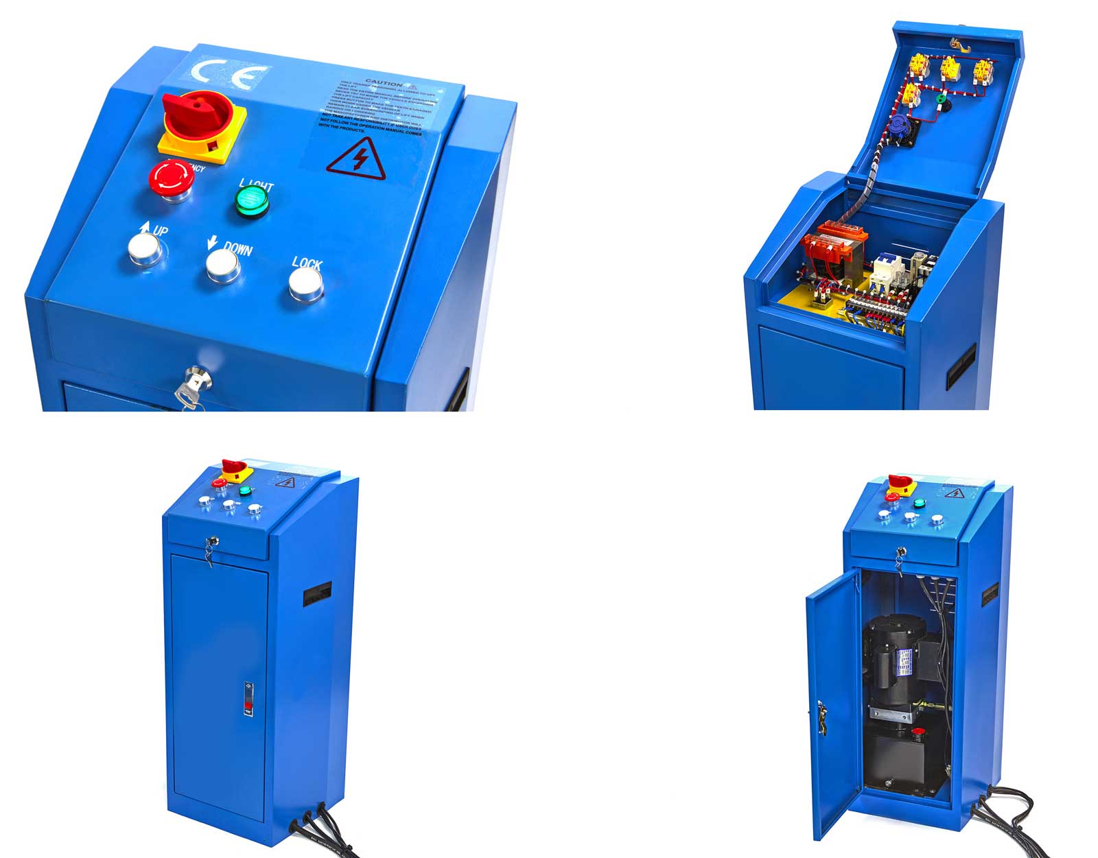HBM Mobilní 3 tunový nůžkový plně automatický hydraulicko-elektrický auto zvedák, 230V