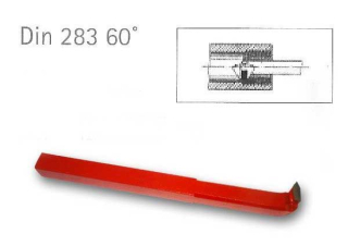 Vnitřní závitový soustružnický nůž, wolfram-karbidový letovaný plátek, 12 mm, 60°, Warco