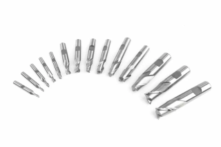 Fréza z rychlořezné oceli a kobaltu HSS-8Co, 2 břity, dřík 6 mm, průměr 6 mm