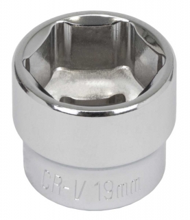 Hlavice nástrčná 3/8", 9 mm, 6 hran, CrV, extra krátká, Welzh