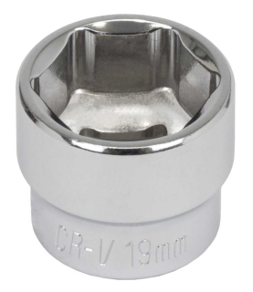 Hlavice nástrčná 3/8", 13 mm, 6 hran, CrV, extra krátká, Welzh