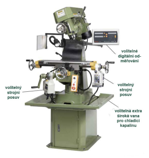 Warco VMC, univerzální frézka, věžový typ, R8, 400V, 415 kg