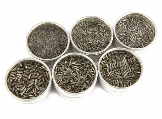 Leštící válečky pro leštící buben, průměr cca 2.5 mm, 1 kg