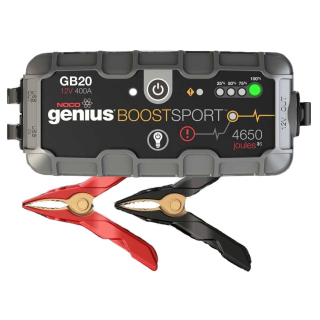 Startovací zdroj, booster 12V, 500A, až 20 skokových startů, Lithium-Iontová baterie 24 Wh, pro benzínové motory do objemu 4,0 l BOOST SPORT GB20 NOCO