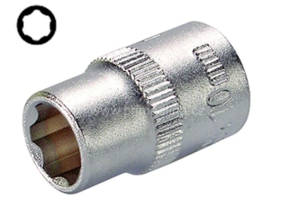 Hlavice nástrčná 1/4", Super-Lock, CrV, 12 mm, Triumf