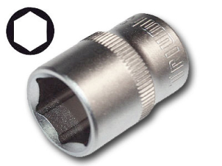 Hlavice nástrčná 1/2", 6 hran, CrV, 8 mm, Triumf