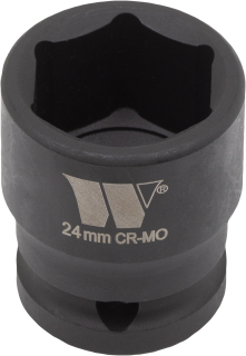Hlavice nástrčná 1/2", 6 hran, CrMo, 24 mm, Welzh