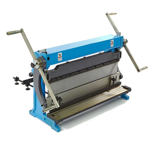 Kombinovaný stroj na plech 760 - nůžky-stáčečka-ohýbačka plechu, 3 v 1, 760 mm, 140 kg