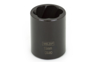 Hlavice nástrčná 3/8" k povolování poškozených matic a šroubů, 11 mm, CrMo, Welzh