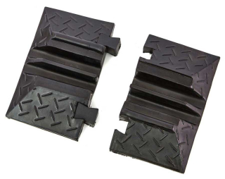 Sada koncovek pro kabelový most, kabelový přejezd, kabelový můstek s odklápěcím víkem, nosnost 9t, délka 100 cm