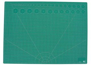 Oboustranná odolná podložka pro řezání s geometrickými vzory pro A2, 60 x 45 cm
