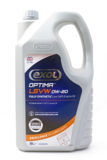 Exol Optima LSVW 0W-20, plně syntetický motorový olej pro VAG, 5l