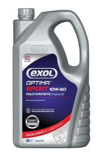 Exol Optima Sport 10W-60, plně syntetický  motorový olej - racing, 5l
