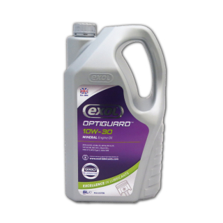 Exol OPTIGUARD 10W-30, výkonný minerální motorový olej s aditivy, 5l
