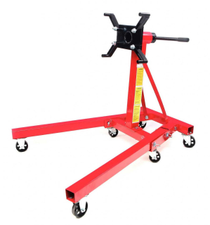 Skládací mobilní držák /podpěra motoru, nosnost až 900 kg, hmotnost 45 kg