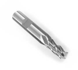 Fréza z rychlořezné oceli a 8% kobaltu HSS-Co, 4 břity, dřík 10 mm, průměr 8 mm