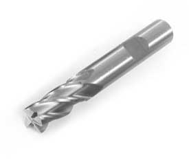 Fréza z rychlořezné oceli a 8% kobaltu HSS-Co, 4 břity, dřík 10 mm, průměr 10 mm