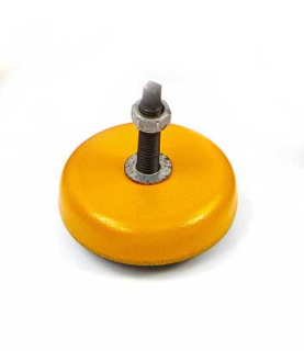 Stavitelná antivibrační noha pod stroje a zařízení, průměr 40 mm, závit M5, zátěž až 80 kg