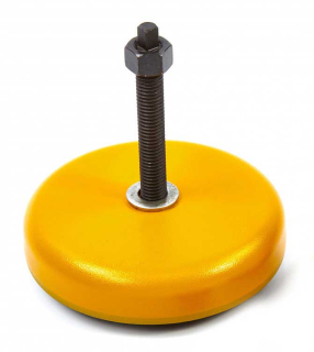 Stavitelná antivibrační noha pod stroje a zařízení, průměr 120 mm, závit M12, zátěž až 1100 kg