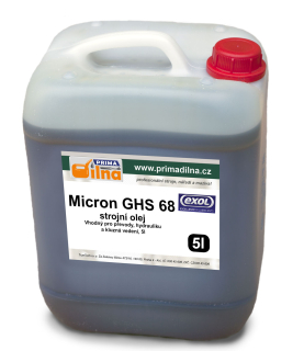 Exol MICRON GHS 68, multifunkční strojní olej 3 v 1 pro převody, hydrauliku a kluzná vedení, 5l