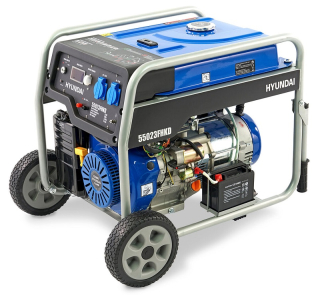 Generátor, elektrocentrála, agregát 5.5 kW, 390cc OHV benzínový motor, HYUNDAI