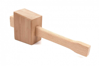 Dřevěná palička s obdélníkovou hlavou, 114 mm, 550 g