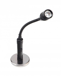 Přenosné mini LED světlo s flexibilním ramenem a magnetickou základnou