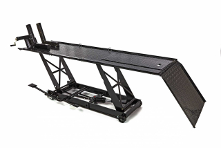 Hydraulický motocyklový zvedák 300, zvednutí až 450 kg, luxusní upínací háky, hmotnost 150 kg