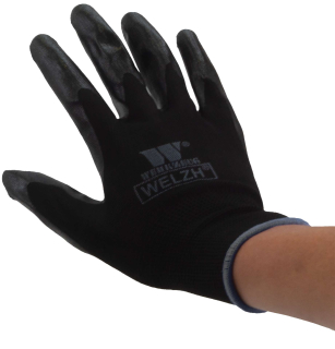 Pracovní rukavice máčené v Nitrilu, vel. 11" / XXL, 100 párů, Welzh