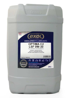 Exol Optima C2 LSF 0W-30, plně syntetický motorový olej, 25l