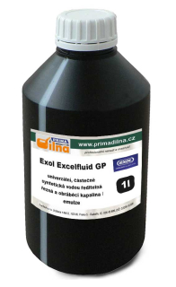 Exol Excelfluid GP, univerzální vodou ředitelná částečně syntetická řezná a obráběcí kapalina / emulze, 1l