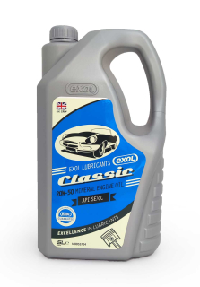 Exol CLASSIC 20W-50, minerální motorový olej pro starší vozy a veterány, 5l