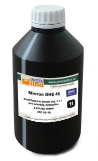Exol MICRON GHS 46, multifunkční strojní olej 3 v 1 pro převody, hydrauliku a kluzná vedení, 1l