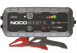 Startovací zdroj, booster 12V, 1500A, až 30 skokových startů, Lithium-Iontová baterie 35 Wh, pro benzínové motory do objemu 7 l a dieslové motory objemu 4,5 l BOOST GB50 NOCO