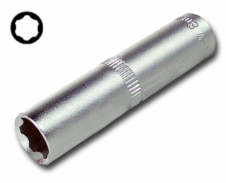 Hlavice nástrčná 1/4", Super-Lock, prodloužená, CrV, 10 mm, Triumf