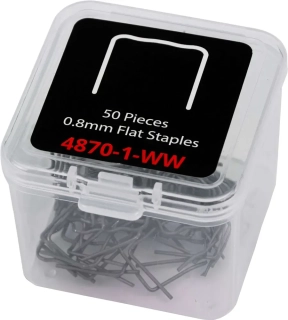 Sponky na opravy za tepla; 50 kusů 0,8 mm ploché Welzh