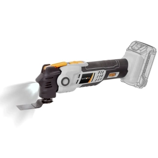 Aku Multitool, bezdrátový univerzální, mulifunkční, oscilační nástroj s potlačením hluku i vibrací, 5000 - 18000 ot./min., 18V Li-Ion, bez baterie a nabíječky, bateriová platforma MAXXPACK BATAVIA