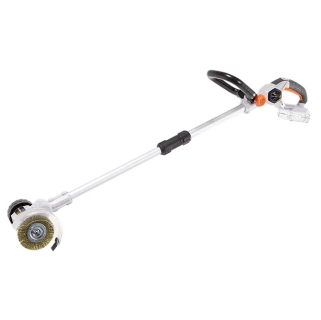 Aku bezdrátový kartáč na čištění spár, odstraňovač plevele, mechu a nečistot, 18V Li-Ion, 1200ot./min., průměr 100mm, bez baterie a nabíječky, bateriová platforma MAXXPACK BATAVIA
