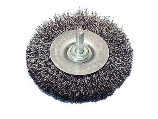 Kotouč drátěný plochý, průměr 75 mm, dřík 6 mm, Triumf