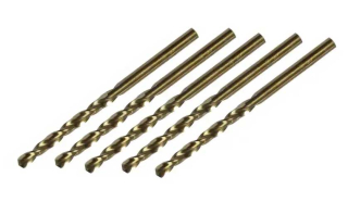 Vrták spirálový s 5% kobaltu, broušený HSS-Co, 15.0 mm, DIN 338, sada 5ks