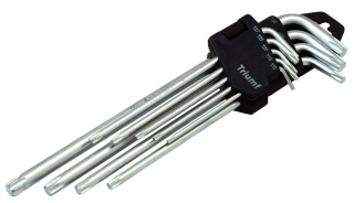 Klíče zástrčné Torx, T-profil - sada 9ks, Triumf