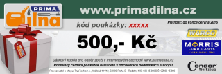 Prima Dílna - dárkový poukaz v hodnotě 500,-