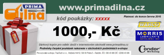 Prima Dílna - dárkový poukaz v hodnotě 1000,-