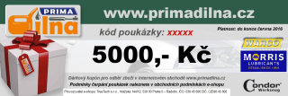 Prima Dílna - dárkový poukaz v hodnotě 5000,-