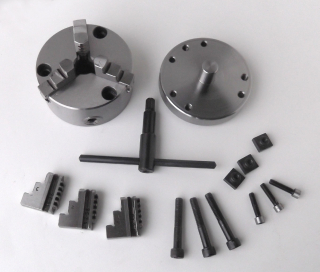3 čelisťové samostředící sklíčidlo 100mm a příruba pro stoly HV4, HV5, HV6 Warco