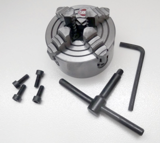 Nezávislé soustružnické sklíčidlo 80 mm, 4 čelisti, DIN 6350, Warco