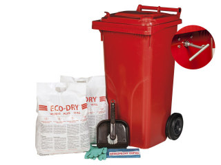 Mobilní havarijní souprava se zámkem – univerzální sorbent ECO-DRY PLUS, RA