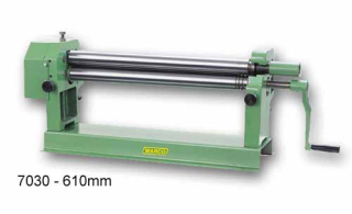 Ruční průmyslová zakružovačka-stáčečka plechu, pro šířku až 610 mm, 44 kg, Warco