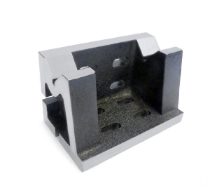 Přesná broušená litinová upínací deska a V-blok, 125 x 75 x 75 mm, Warco